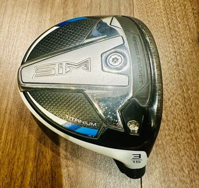 TaylorMade SIM Ti Fairway Wood 3W 15° Titanium RH V Steel Head Only Golf Club - Image 1 of 3