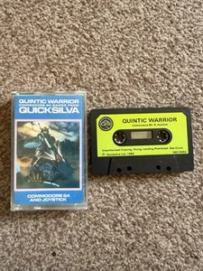 Quintic Warrior - Quicksilva - Commodore 64 (Tested see pic vgc - Afbeelding 1 van 6