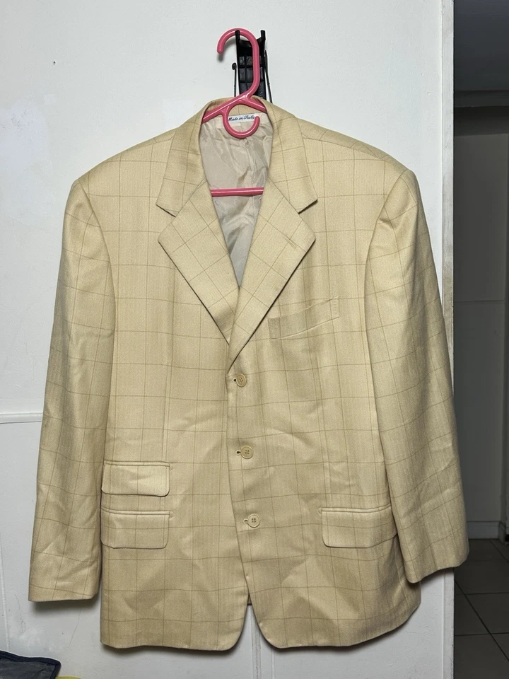 Chaqueta Blazer Vintage PAL ZILERI X Ing Loro Piana 3 Botones Cuadros Glen EU50 US40 Foto 1 de 4