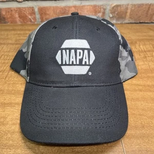 NAPA Cappello Auto Berretto Nero Grigio Mimetico Baseball Logo Uomo Regolabile NUOVO - Foto 1 di 7