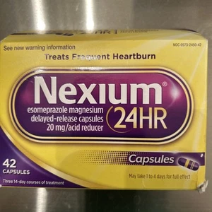 Nexium DFD-1014 24HR Acid Reducer Capsules for Heartburn Relief - 42 Count - Picture 1 of 3