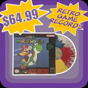 Super Mario World Tricolor Splatter Vinyl Soundtrack - Picture 1 of 4