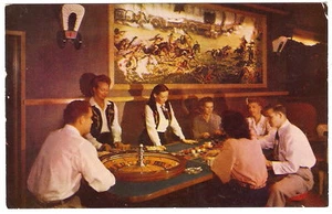 1950's Postcard HAROLD'S CLUB CASINO Reno NV Roulette - Picture 1 of 2