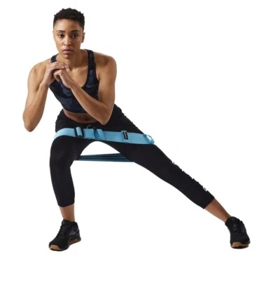 Reebok Adjustable Squat Bands 2 Pk - Light/Medium Resistance Trainers New in Box - Image 1 of 4