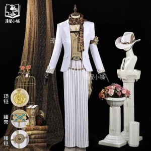 Identity Ⅴ Prospector Norton Campbell Cosplay Costume White Full Set Accessories - Picture 1 of 22