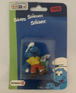 GOLFER SMURF “1998” Toys R Us Exclusive Collectible Toy Figure Schleich NEW - Picture 1 of 4