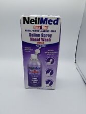 NeilMed® Nasal Mist Saline Spray Nasal Wash Sterile • 6.3 OZ • Exp 6/2027