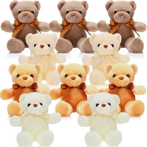 Skylety 10 Pieces Bears Bulk Stuffed Animals Soft Plush Toy Valentines Day Gi... - Picture 1 of 7