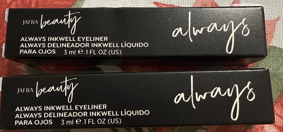 Delineador de ojos Jafra Beauty Always Ink Well resistente a manchas ONIX, dos delineadores nuevo en caja Foto 1 de 1
