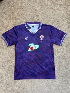NEW Fiorentina 1992/1993 Home Rare Vintage Soccer Football Jersey Men's XL - Picture 1 of 6