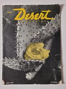 Rare May 1950 Issue of THE DESERT Magazine - Cactus Cover, Desert Gypsies - Imagen 1 de 13
