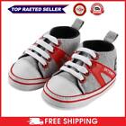 Canvas Classic Sports Sneakers Baby Boys Girl First Walkers Shoes (Red 12cm UK