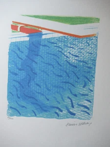 DAVID HOCKNEY: Schöne Lithographie "POOL BECKEN" 50x35cm  Limitiert xx/200 - Bild 1 von 6