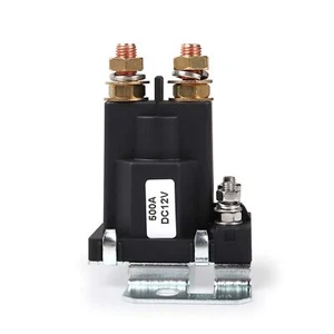 12V Starter Relay 500 AMP 4 Pin SPST Double Batteries Isolator Control Switch - Picture 1 of 7