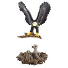 2 PCS Simulationstiermodelle Adler-Verzierung Tierwelt Figur Adler-Statue Kind