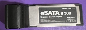 Apiotek eSATA II 300 ExpressCard Adapter for Notebook/Laptop Express Card Slot - Picture 1 of 3