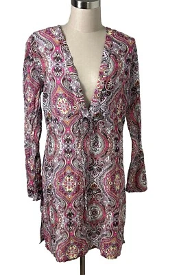 Athleta Paisley Cover Up Dress Women’s Size Small Beach Pool Resort  Boho EUC - Image 1 of 4