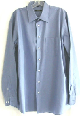 *ALDO COLITTI* CAMISA DE VESTIR PARA HOMBRE AZUL DENIM 100% ALGODÓN TALLA 43 Foto 1 de 3