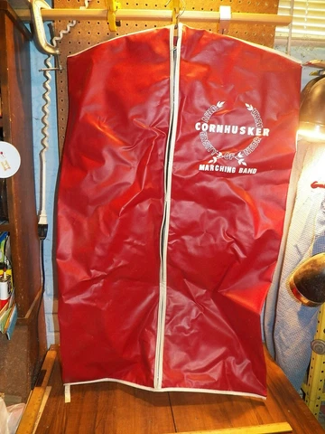 Vintage UNIVERSITY OF NEBRASKA CORNHUSKER Marching Band Garment Bag Cover