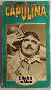 EL MUNDO DE LOS AVIONES, MOVIE BY RENE CARDONA Jr / CAPULINA, MEXICAN VHS, - Foto 1 di 3
