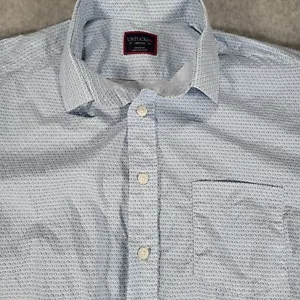 Camisa Untuckit Passito manga corta abotonada para hombre azul medio - Imagen 1 de 8