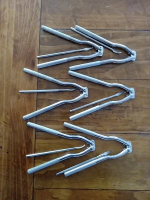 Lot of Vintage Seafood/Nut Crackers and Picks Metal 6 crackers 6 picks - Image 1 of 3