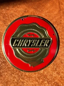 Wheaties Cereal Chrysler Metal Auto Auto Emblema Insignia Parrilla Caja Colección - Imagen 1 de 2