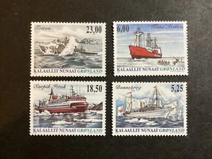 ICOLLECTZONE Greenland 452-455 ships XF NH - Picture 1 of 1