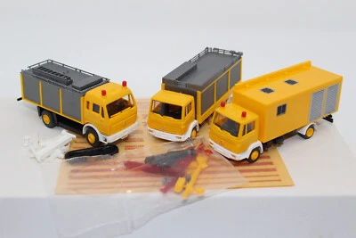 fw2258, TOP RAR 3x MB Flughafenfeuerwehr Set gelb HHH Set 3 Gelbe OVP SOSE 1:87 - Bild 1 von 4