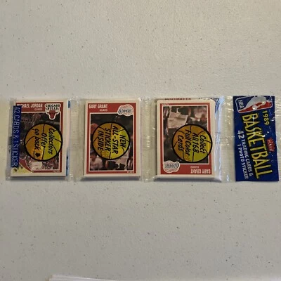 1989-90 Fleer BB Rack Pack Michael Jordan Top Kevin Johnson Rookie Bottom Wow!! - Image 1 of 4