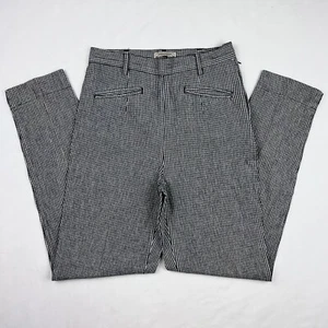 90s Vintage 50s Retro County Seat Jeanswear XS Gingham Black High Waist Pants - Bild 1 von 6