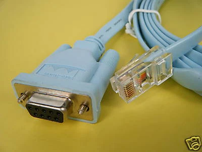 1pcs Linksys Cisco RS232 DB9 to RJ45 Cat5e CAT6 Network Enthernet Router Cable - Image 1 of 2