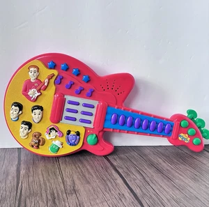 Vintage 2003 Spin Master Wiggles Singing Musical Red Toy Guitar Tested Works - Picture 1 of 12