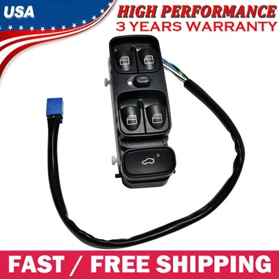 Interruptor de ventana Power Master para Mercedes Benz C230 C240 C280 C350 C55 C320 AMG Foto 1 de 4