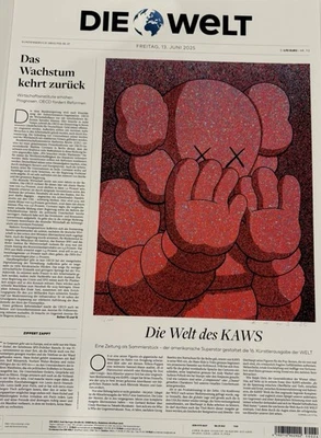 KAWS "Die Welt" Screenprint Signed Edition of 100, 2025 Authentic - Image 1 of 4