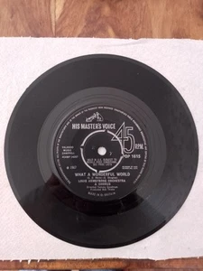 Louis Armstrong - What A Wonderful World - Original UK 1967 Single - Picture 1 of 4