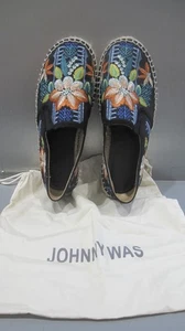 Johnny Was Embroidered Espadrille Floral  Slip On Shoes 39/8.5 - Picture 1 of 7