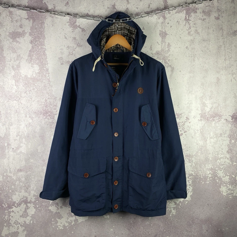 Vintage Fred Perry Jacket Parka Y2K Men’s Nylon Rare Streetwear Size L - Image 1 of 4