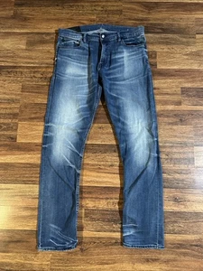 Polo Ralph Lauren Dungarees Men's 34x32 Fades Blue Denim RN41381 - Picture 1 of 17