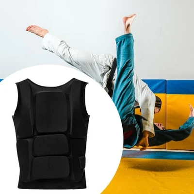 Karate Chest Protector Belly Protection Pad Comfortable Rib Shield Armour for - Image 1 of 4