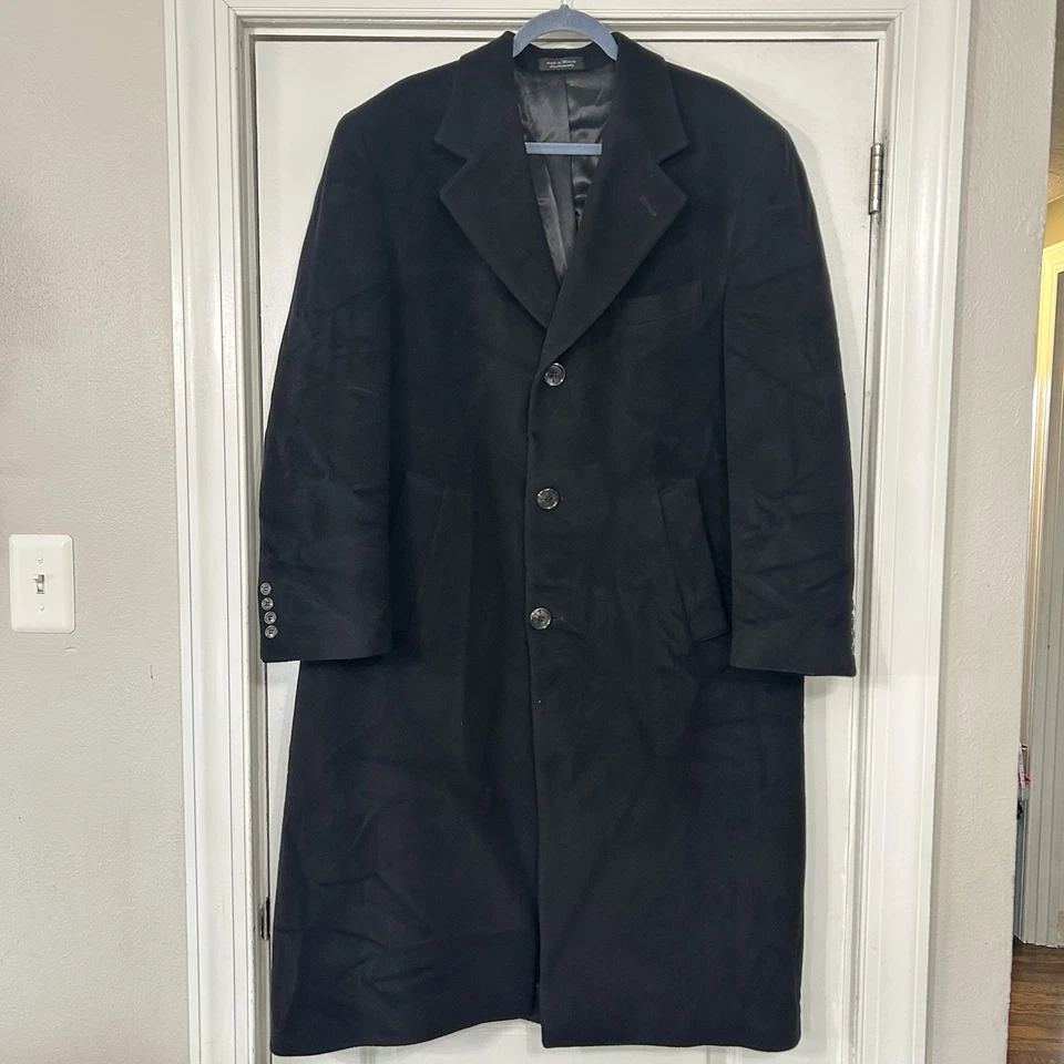 Chaps Ralph Lauren Cashmere Wool Topcoat Men’s 42 Full Length Quiet Luxury VGC - Image 1 of 4