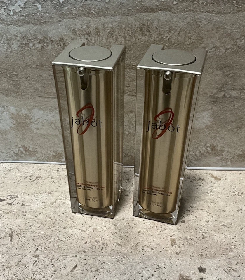 2 pk Jabot Camera Ready Color Lasting Performance Foundation 1oz BUFFED GOLD MED - Image 1 of 4