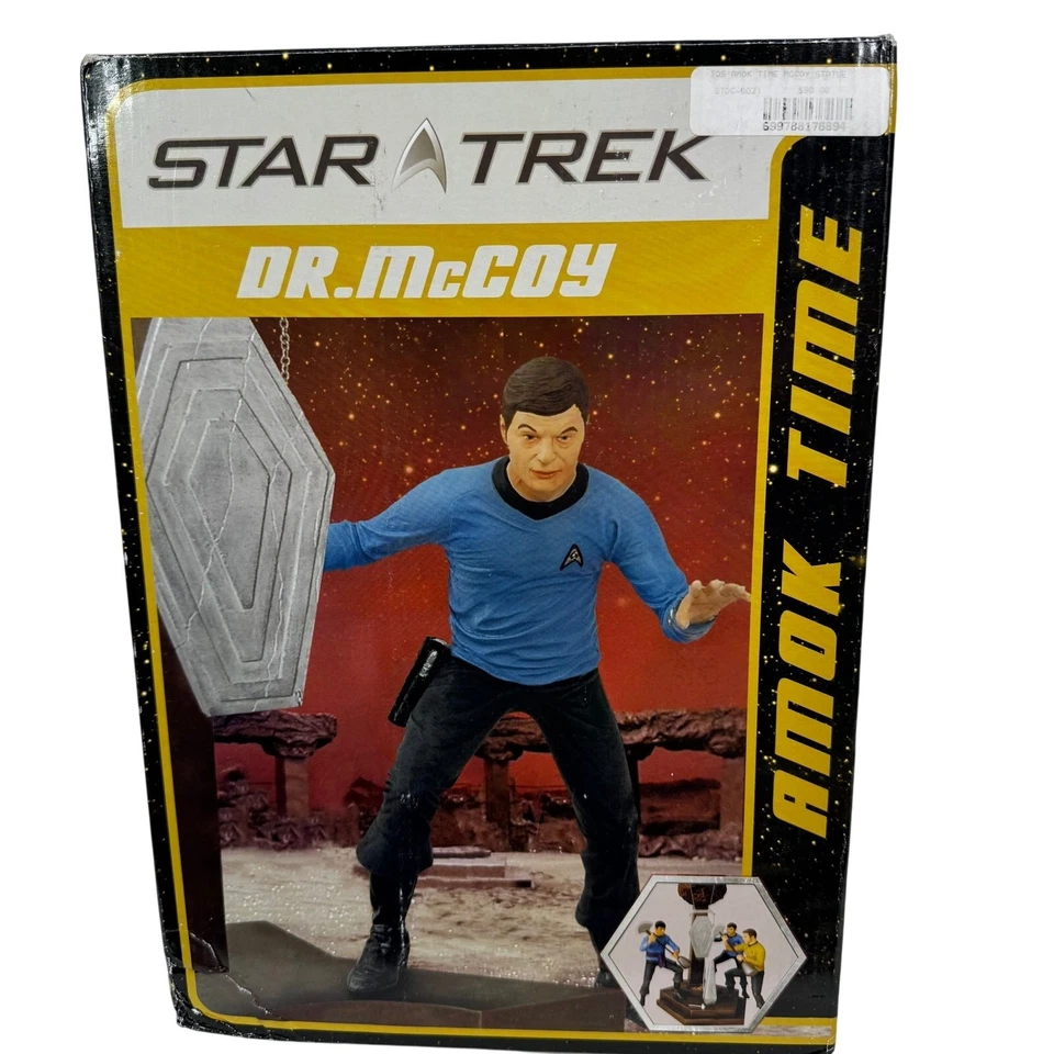 Estatua Star Trek Amok Time Dr McCoy 12/1000 Diamond Select 2007 Serie Original Foto 1 de 4