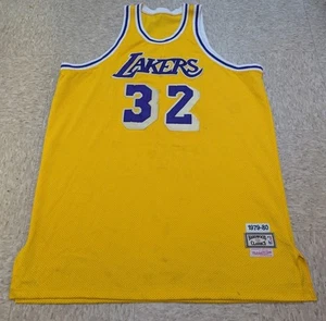 Lakers Mitchell & Ness Hardwood Classics Magic JohnsonJersey 1979-80 Minor Stain - Picture 1 of 8