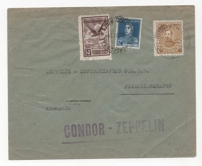 ARGENTINA TO GERMANY 1931 ZEPPELIN CONDOR FLIGHT COVER BUENOS AIRES - Image 1 of 2