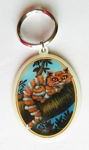 CHESHIRE CAT Metal Fairy Keychain key chain Jasmine Becket-Griffith Strangeling - Picture 1 of 1