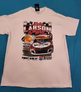 KYLE LARSON VALVOLINE T-SHIRT "BRISTOL WIN" * XXX-LARGE * NEU MIT ETIKETT * WEISS * - Bild 1 von 2