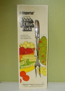 Lot of 16 Vintage Imperial Pickle 'n' Olive Fork NOS Stainless IKCO 1976 K-101 - Bild 1 von 3