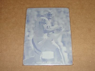 2012 Leaf Draft ROBERT GRIFFIN III #RGIII 1/1 Cyan Printing Plate BAYLOR BEARS - Image 1 of 2