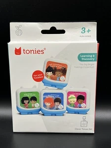 🇬🇧 Tonies Big Bright Feelings Set di 4 Uscita UK Nuovo Clever Works US - Foto 1 di 2